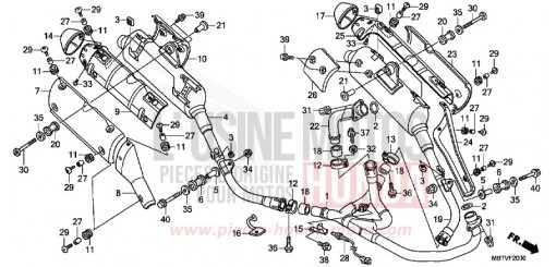 EXHAUST MUFFLER XL1000VB de 2011